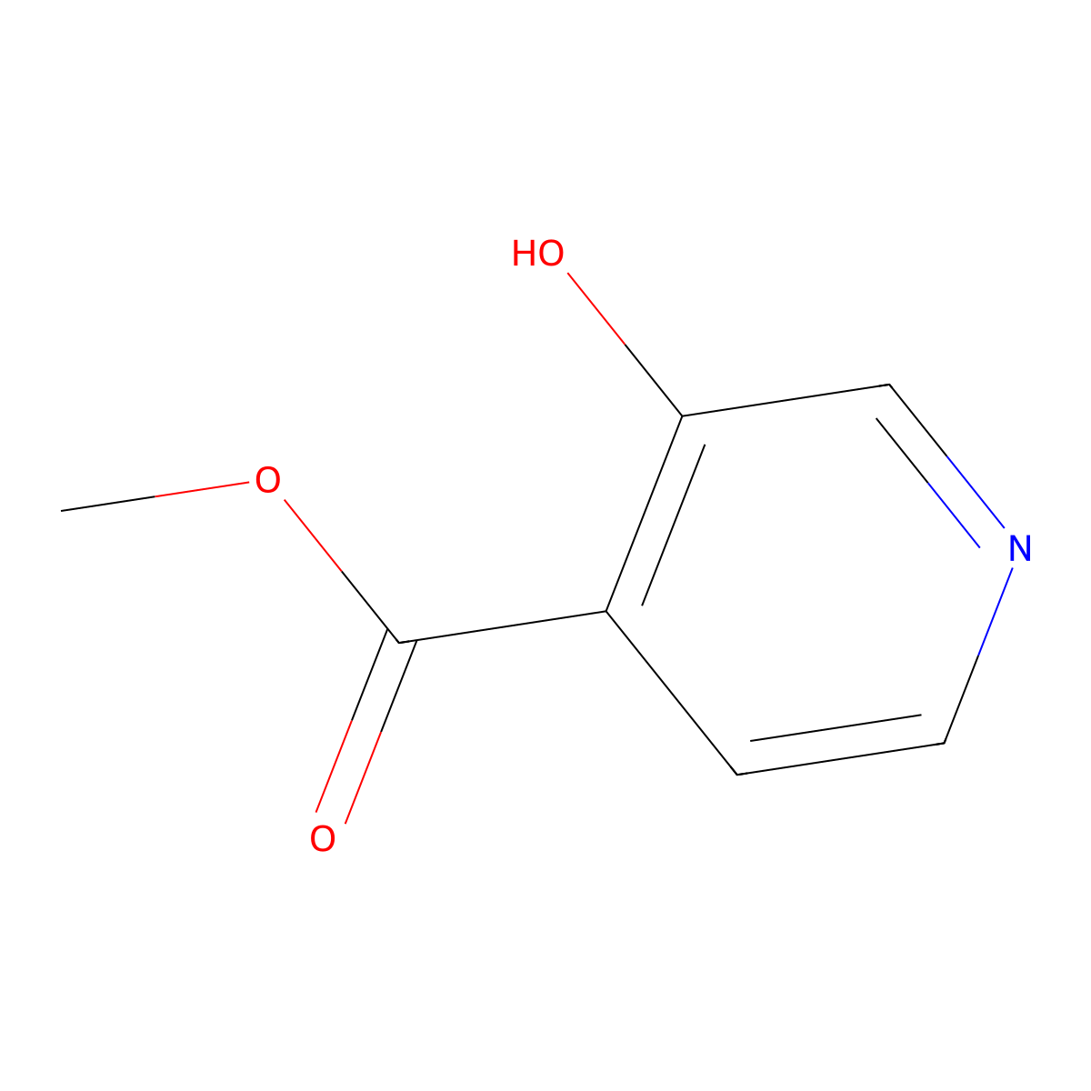 Methyl 3-hydroxypyridine-4-carboxylate molecular structure, CAS 10128-72-0