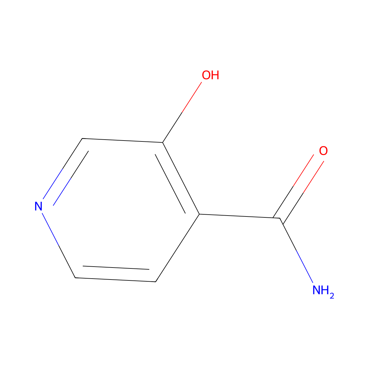 3-Hydroxyisonicotinamide molecular structure, CAS 10128-73-1