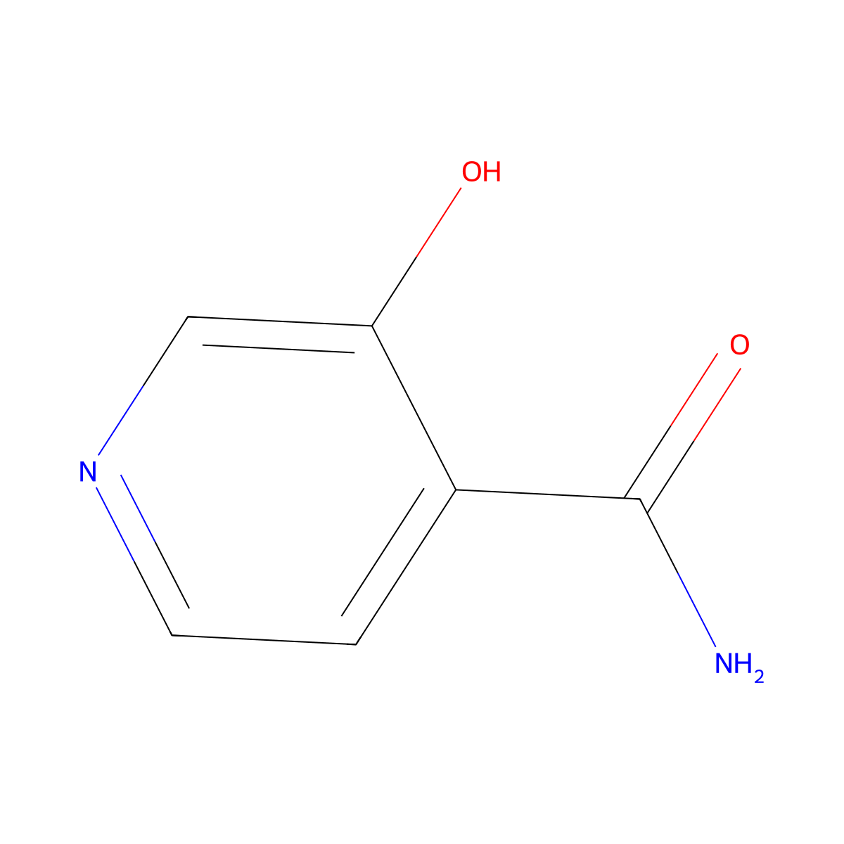 3-Hydroxyisonicotinamide molecular structure, CAS 10128-73-1