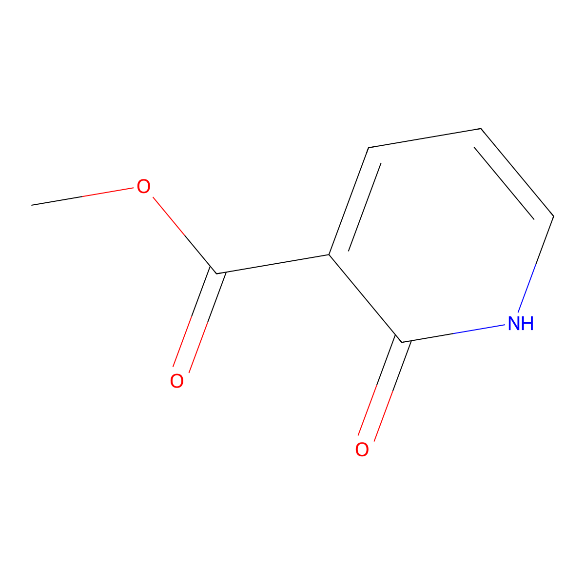 Methyl 2-oxo-1,2-dihydropyridine-3-carboxylate molecular structure, CAS 10128-91-3