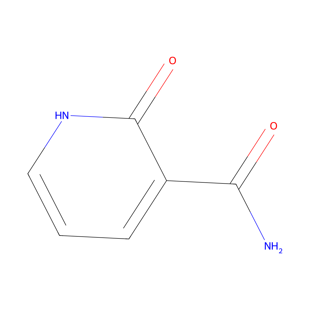 2-Hydroxy-3-pyridinecarboxamide molecular structure, CAS 10128-92-4