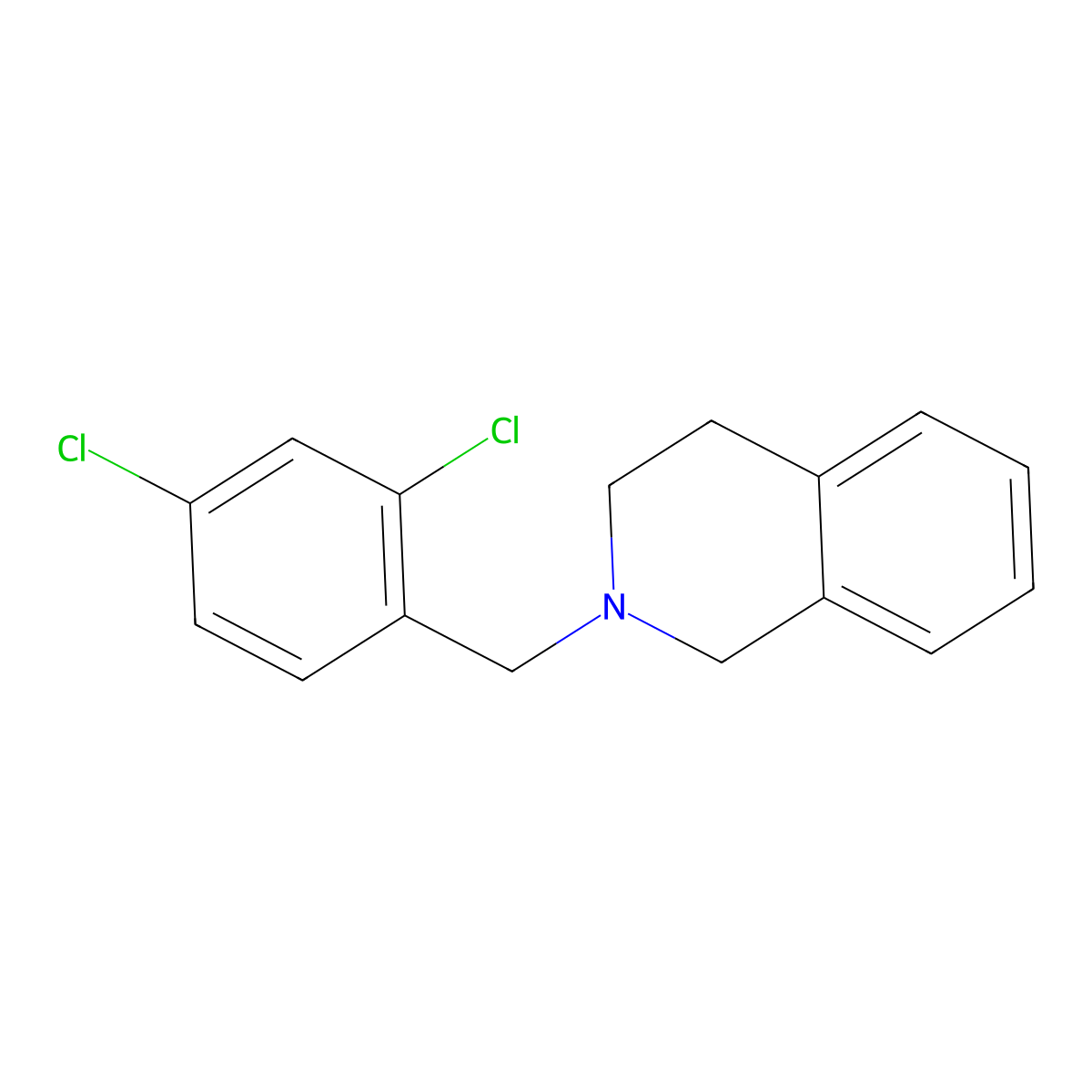 2-(2,4-Dichlorobenzyl)-1,2,3,4-tetrahydroisoquinoline molecular structure, CAS 101282-71-7