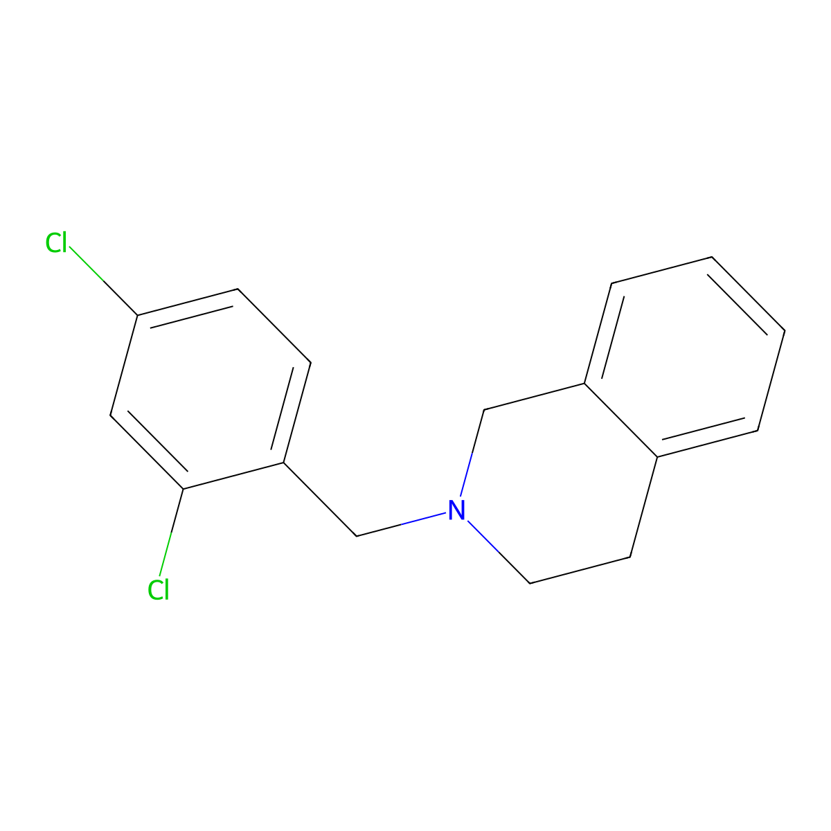 2-(2,4-Dichlorobenzyl)-1,2,3,4-tetrahydroisoquinoline molecular structure, CAS 101282-71-7