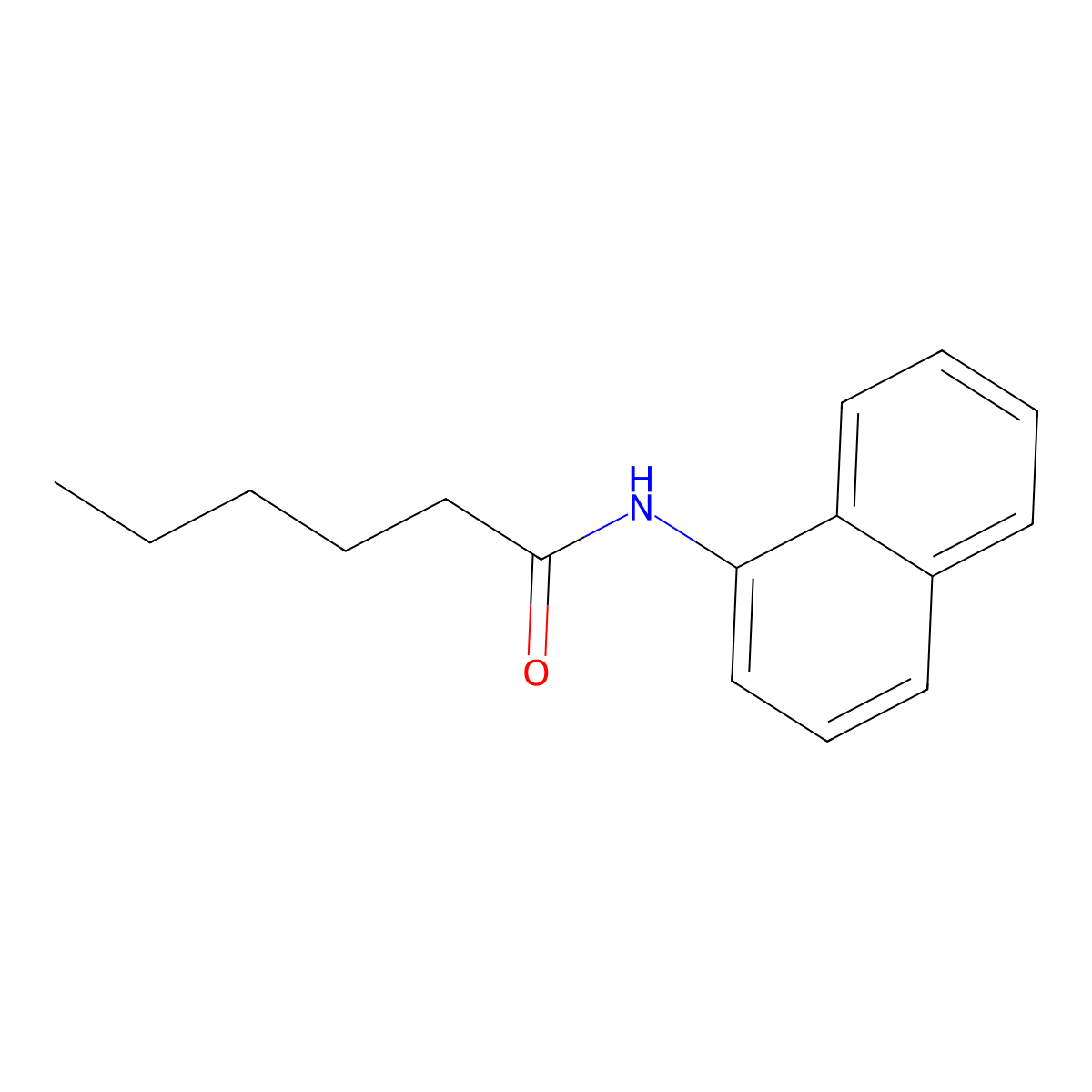 N-(1-Naphthyl)hexanamide molecular structure, CAS 101286-72-0
