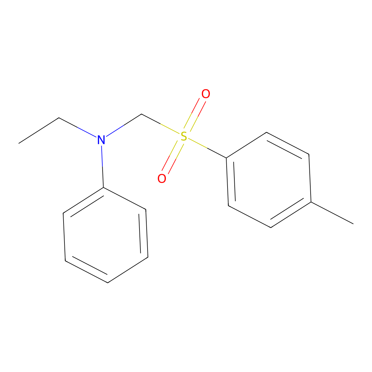 N-Ethyl-N-[(4-methylbenzenesulfonyl)methyl]aniline molecular structure, CAS 101287-20-1
