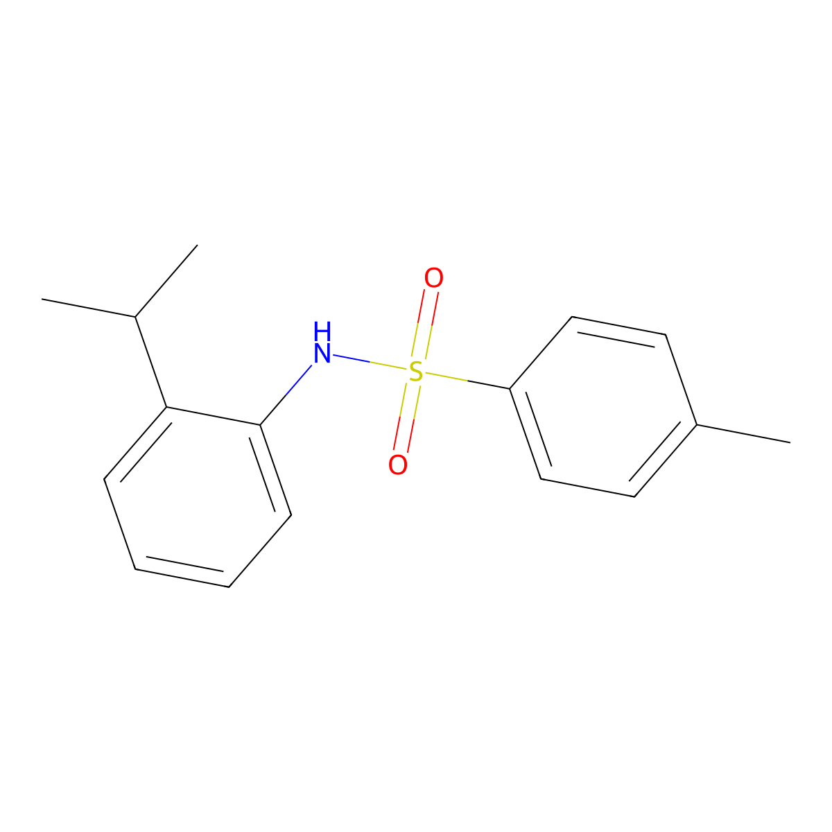 4-methyl-N-(2-propan-2-ylphenyl)benzenesulfonamide molecular structure, CAS 101287-23-4
