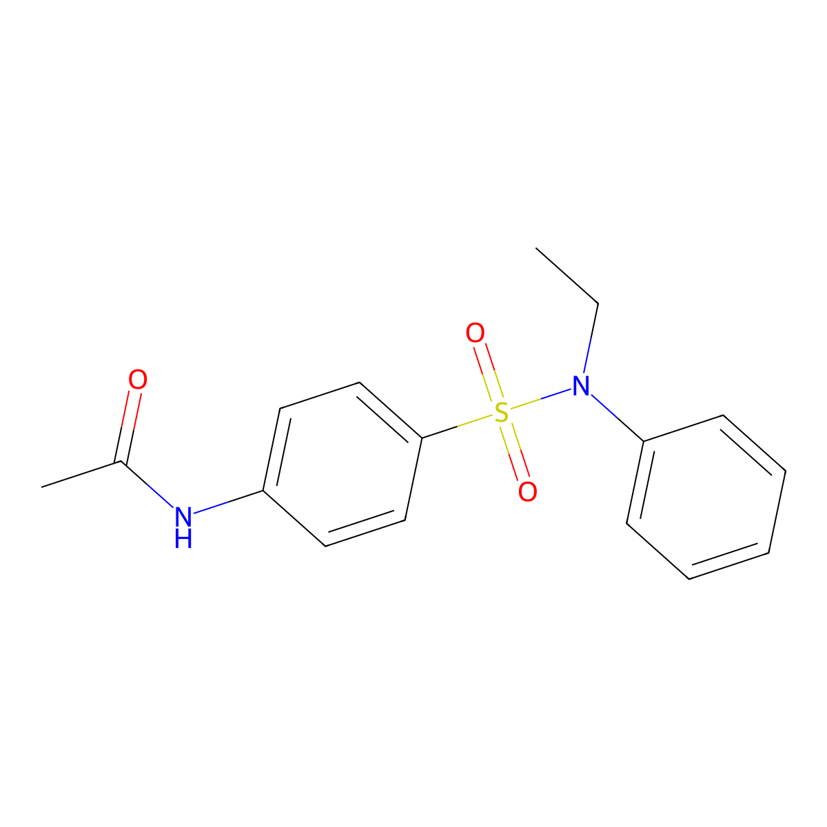 N-[4-[ethyl(phenyl)sulfamoyl]phenyl]acetamide molecular structure, CAS 101289-22-9