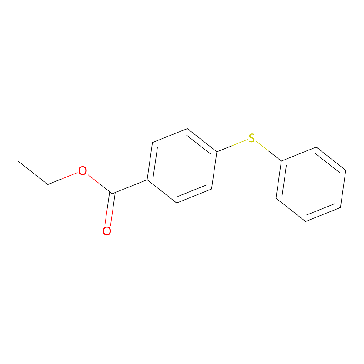Ethyl 4-(phenylsulfanyl)benzoate molecular structure, CAS 10129-07-4