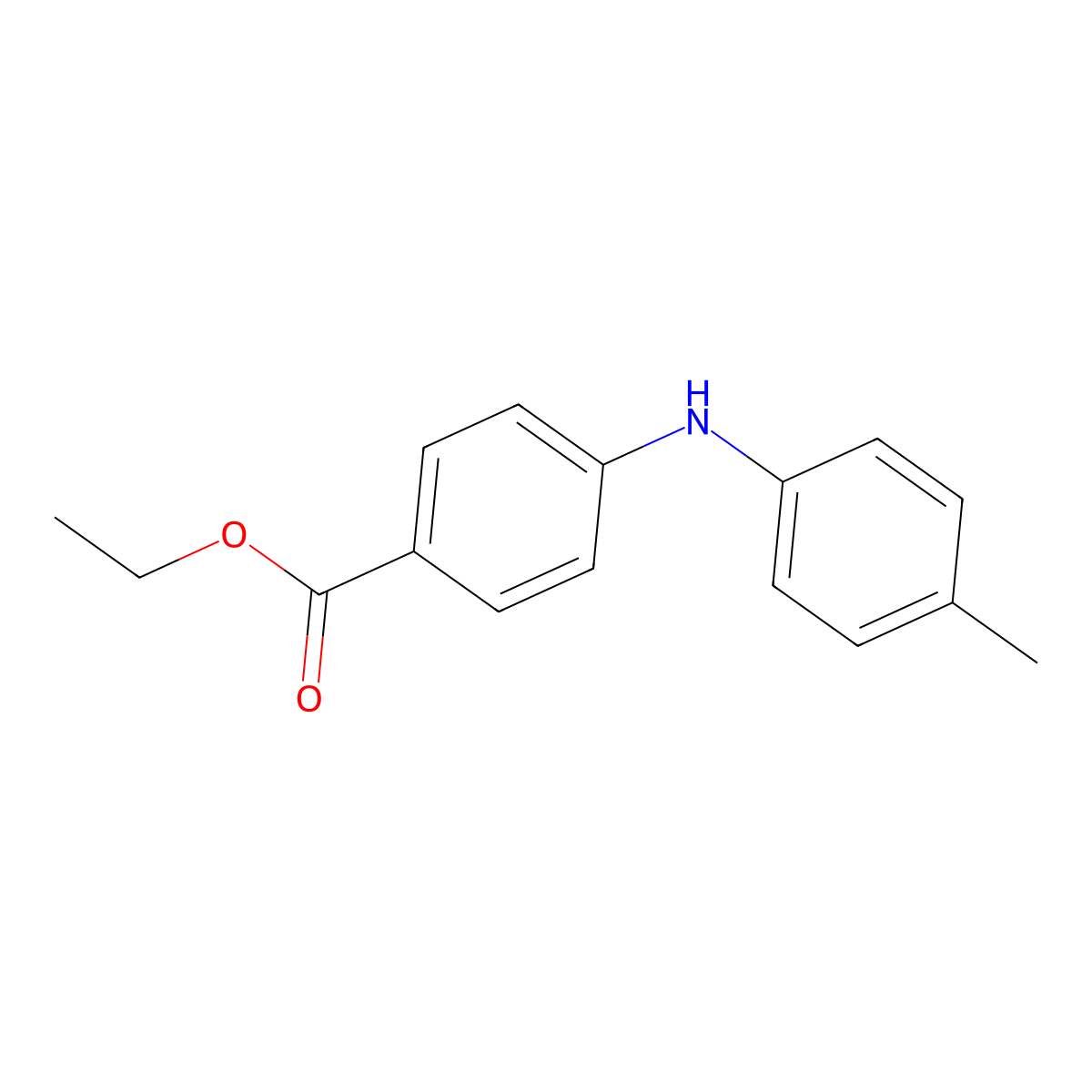 Ethyl 4-(4-methylanilino)benzoate molecular structure, CAS 101293-08-7