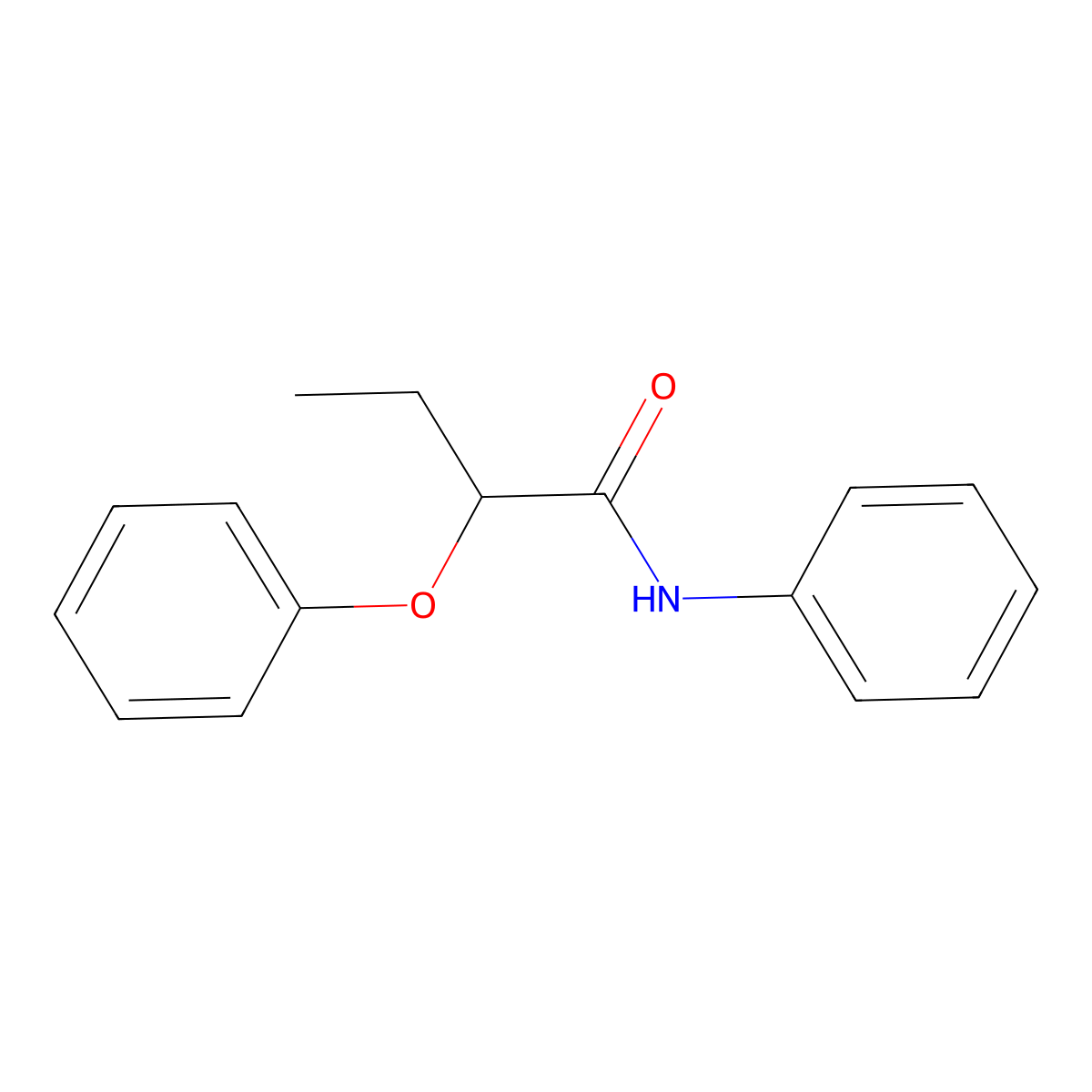 2-phenoxy-N-phenylbutanamide molecular structure, CAS 101293-16-7