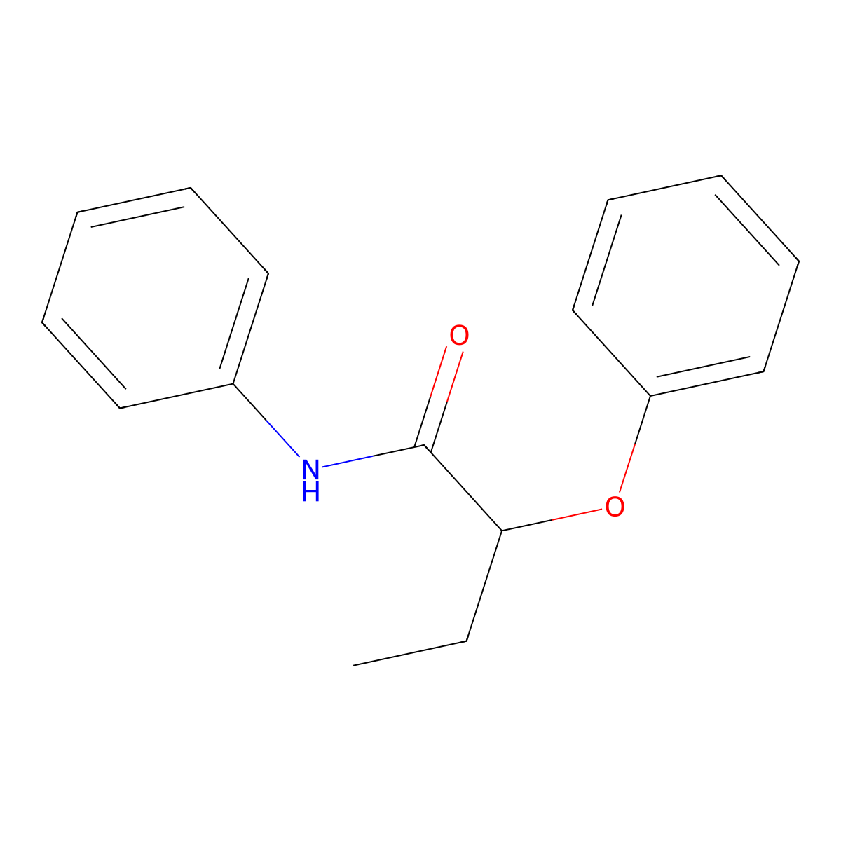 2-phenoxy-N-phenylbutanamide molecular structure, CAS 101293-16-7