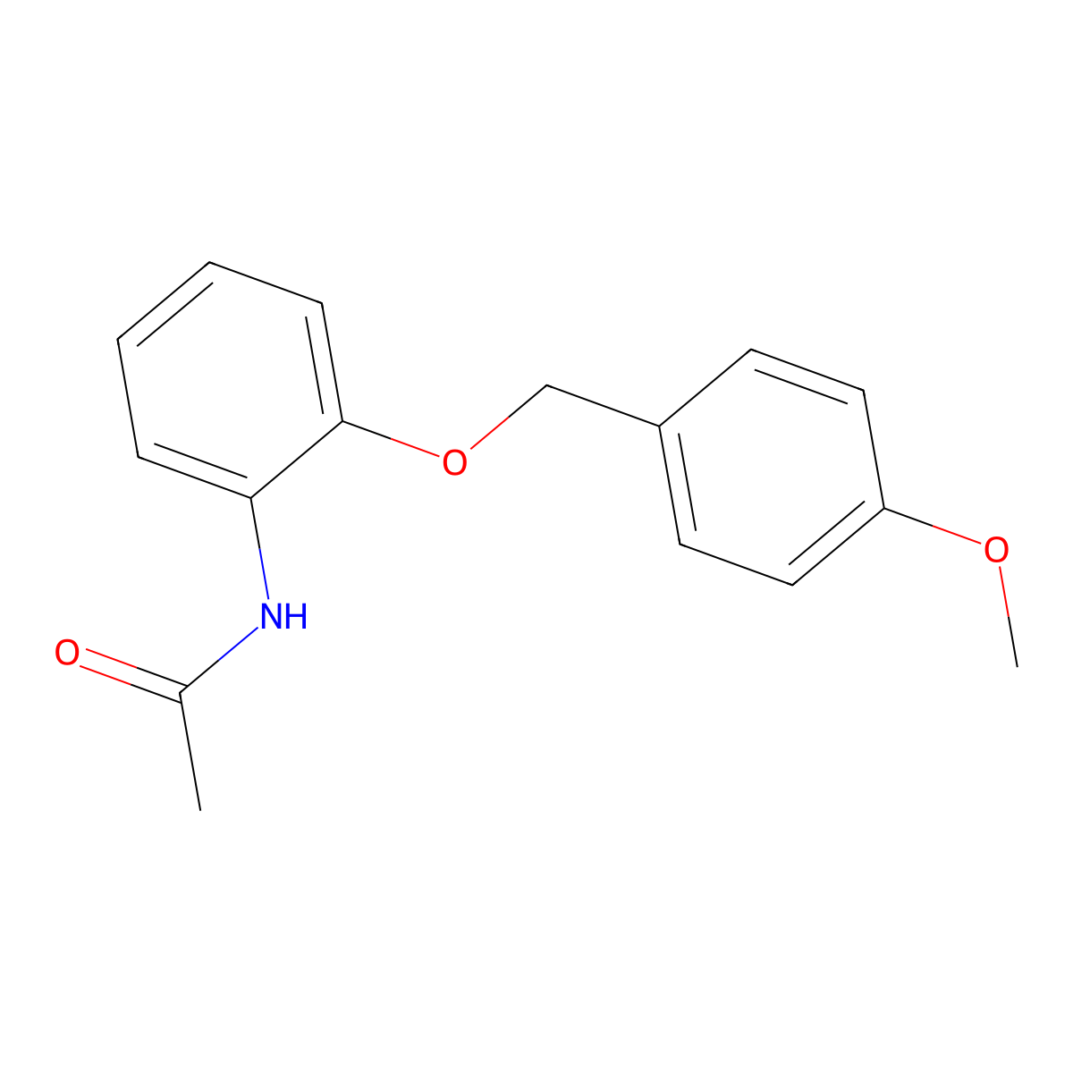 N-(2-((4-methoxybenzyl)oxy)phenyl)acetamide molecular structure, CAS 101293-64-5
