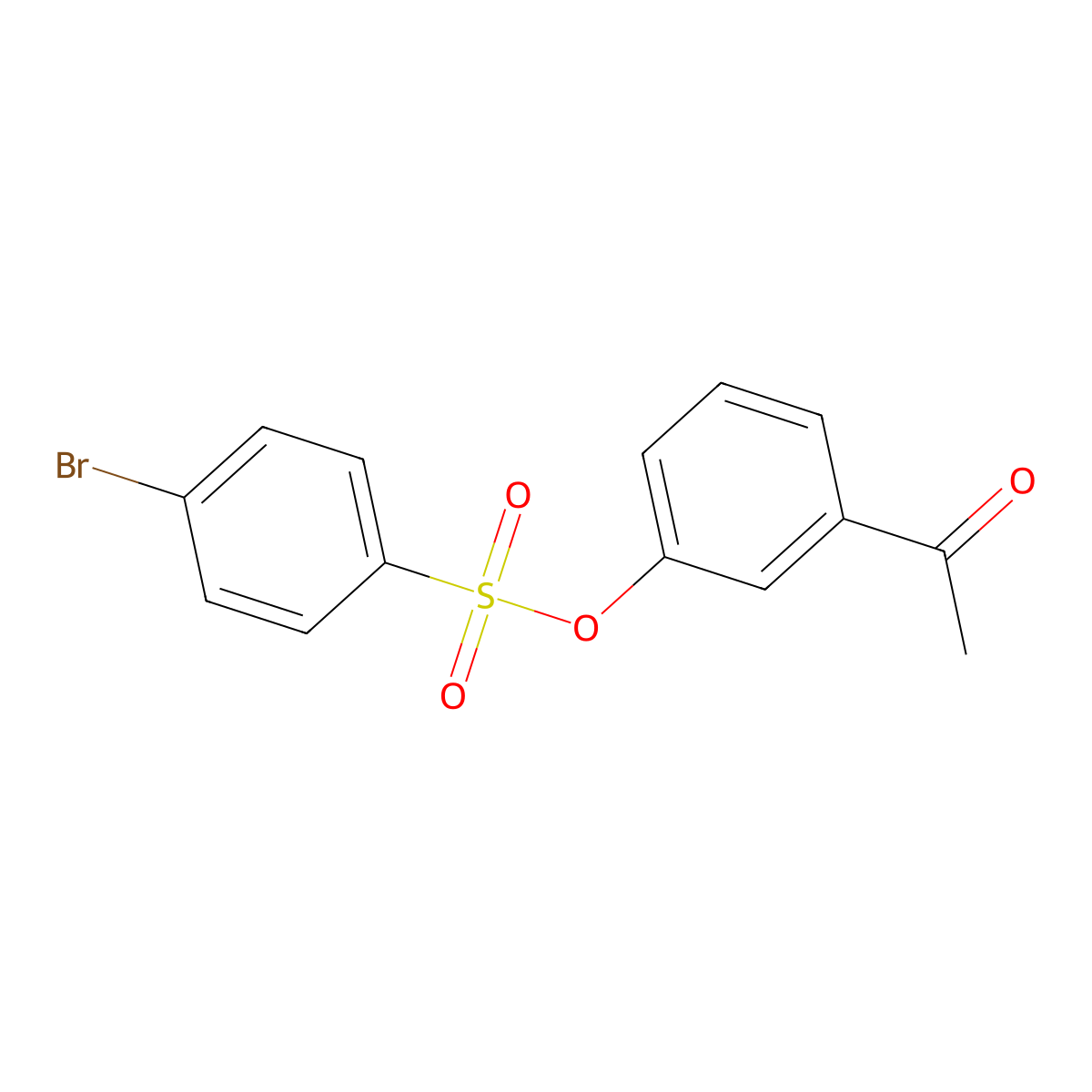 3-Acetylphenyl 4-bromobenzene-1-sulfonate molecular structure, CAS 1012985-87-3