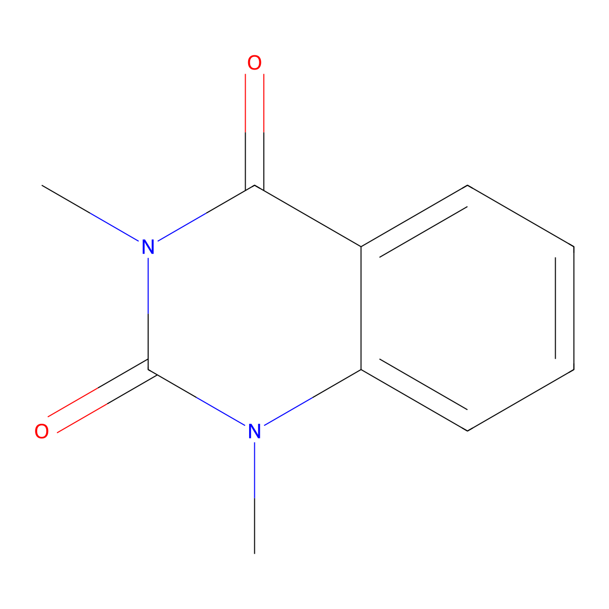 1,3-Dimethyl-2,4(1H,3H)-quinazolinedione molecular structure, CAS 1013-01-0