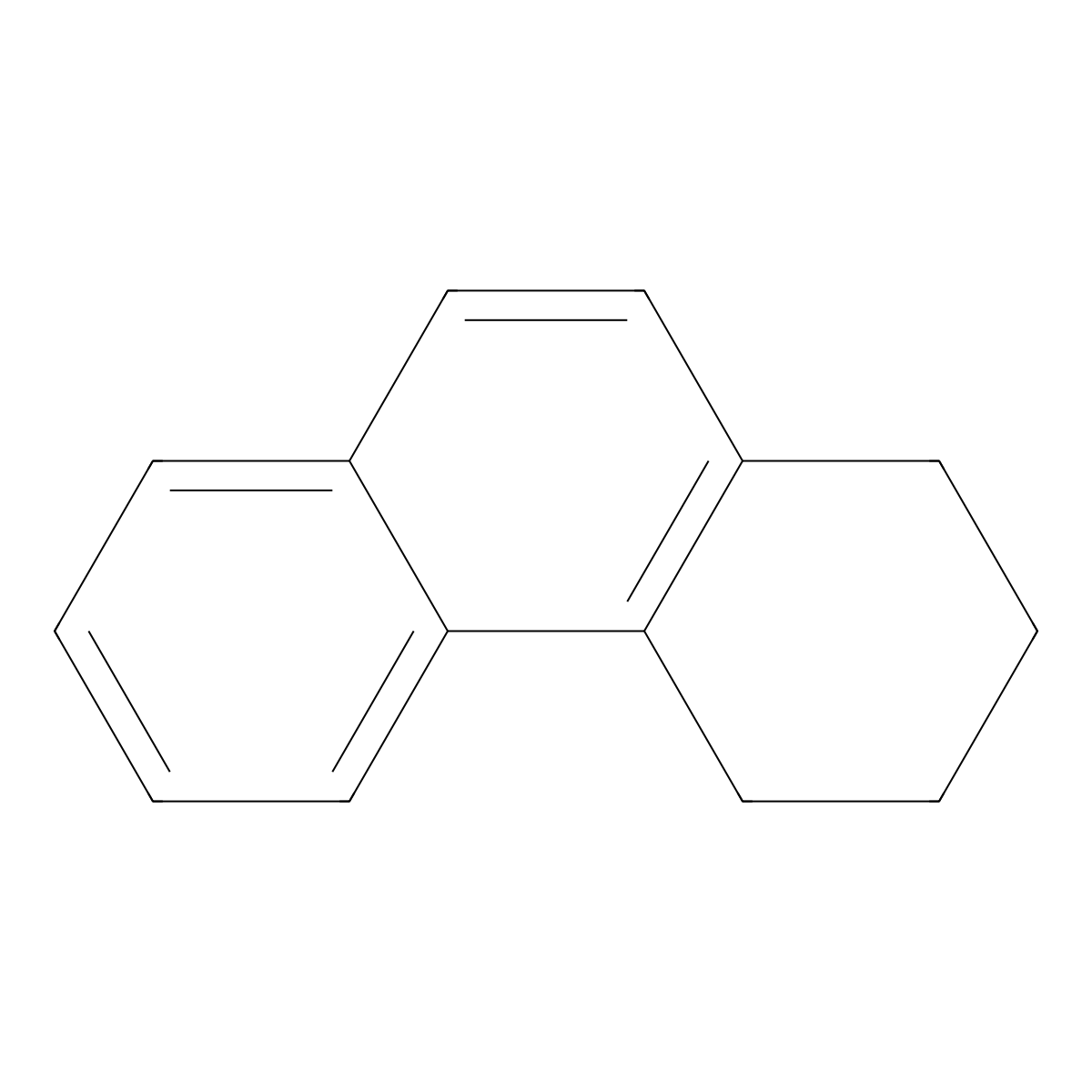 Phenanthrene, 1,2,3,4-tetrahydro- molecular structure, CAS 1013-08-7
