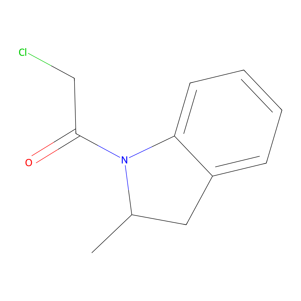 1-(Chloroacetyl)-2-methylindoline molecular structure, CAS 1013-18-9