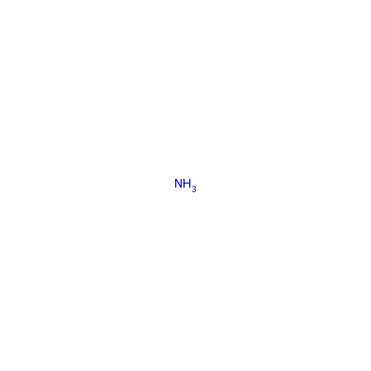 Ammonia molecular structure, CAS 1013-20-3