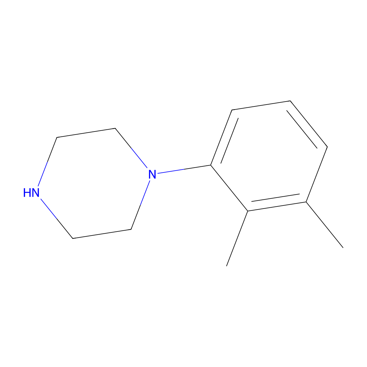 1-(2,3-Xylyl)piperazine molecular structure, CAS 1013-22-5