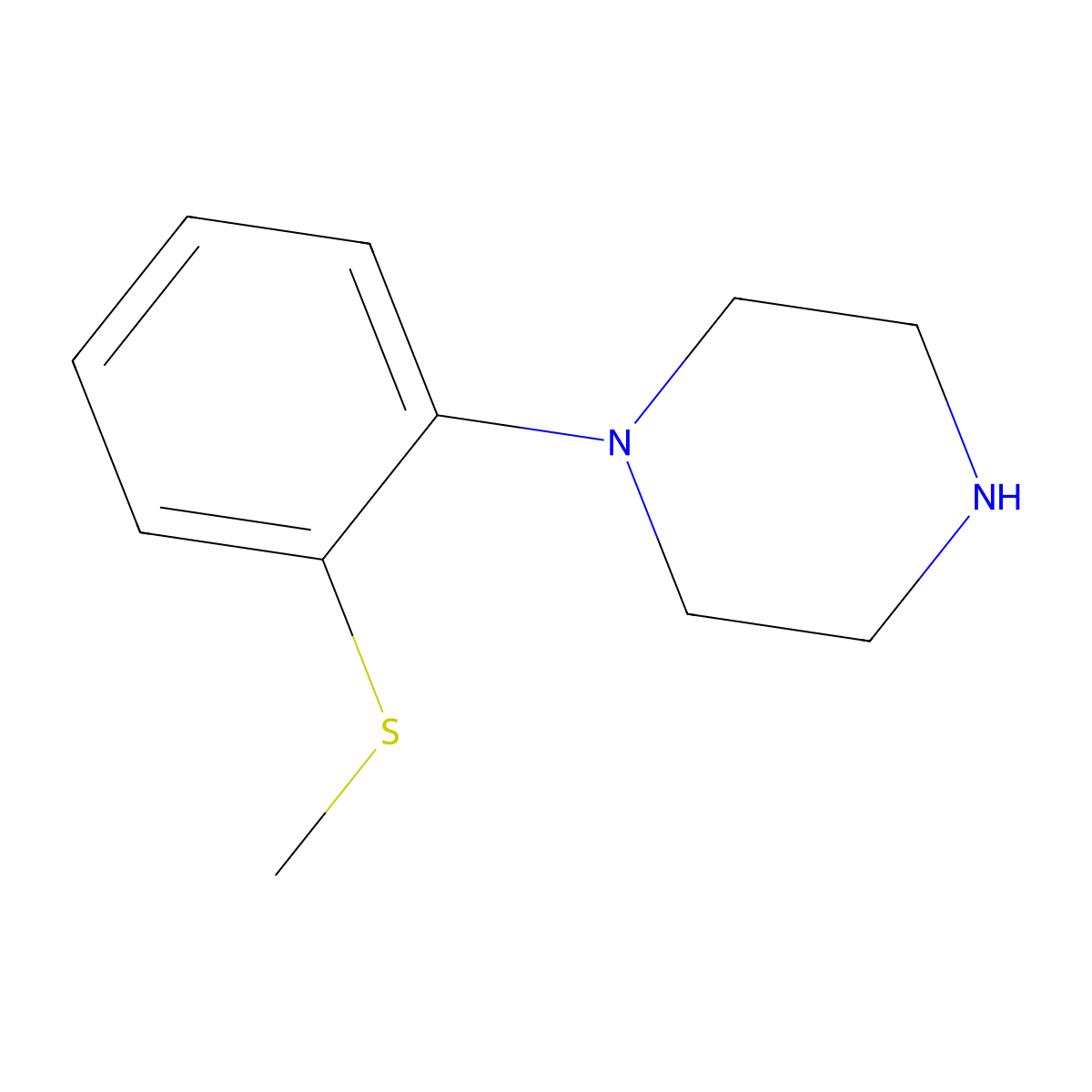 1-(2-(Methylthio)phenyl)piperazine molecular structure, CAS 1013-24-7