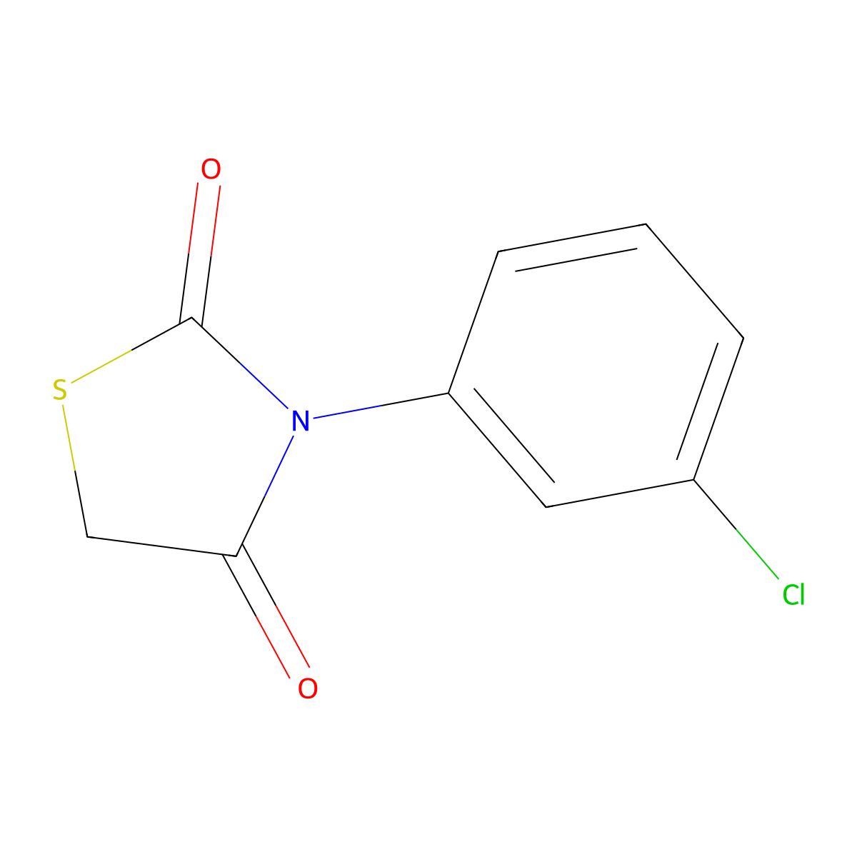 3-(3-Chlorophenyl)-1,3-thiazolidine-2,4-dione molecular structure, CAS 1013-68-9