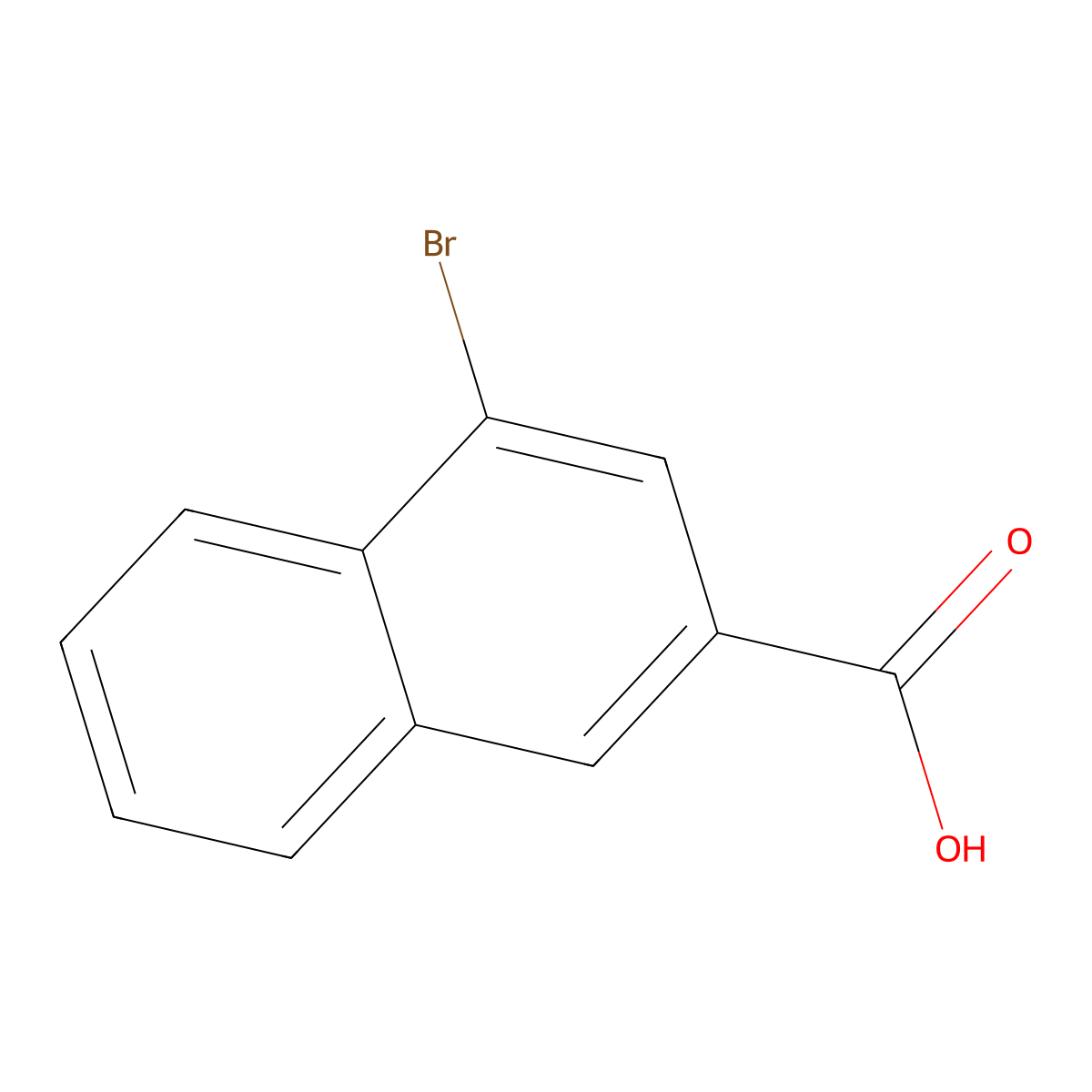 4-Bromonaphthalene-2-carboxylic acid molecular structure, CAS 1013-80-5