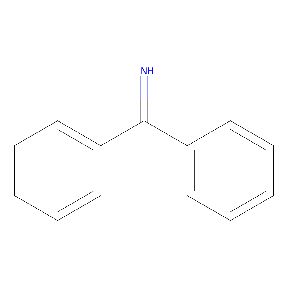 Benzophenone imine molecular structure, CAS 1013-88-3