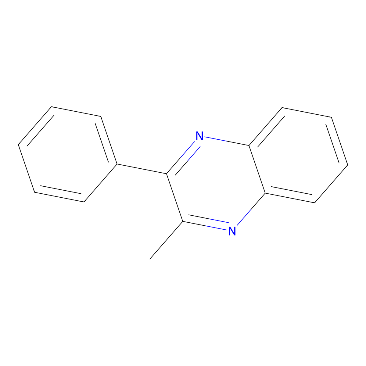 2-Methyl-3-phenylquinoxaline molecular structure, CAS 10130-23-1