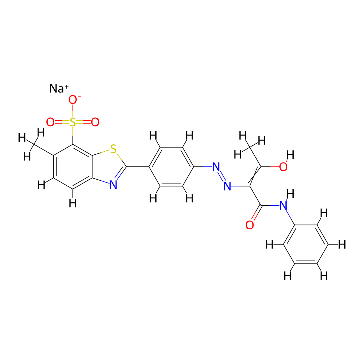 C.I. Direct Yellow 8 molecular structure, CAS 10130-29-7