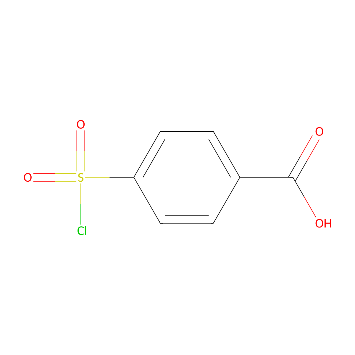 4-(Chlorosulfonyl)benzoic acid molecular structure, CAS 10130-89-9