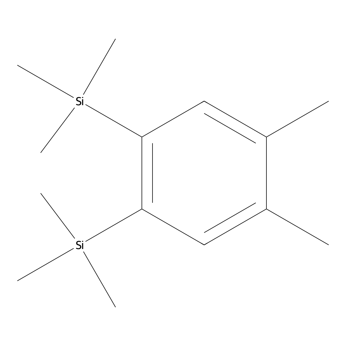 1,2-Dimethyl-4,5-bis(trimethylsilyl)benzene molecular structure, CAS 101300-66-7