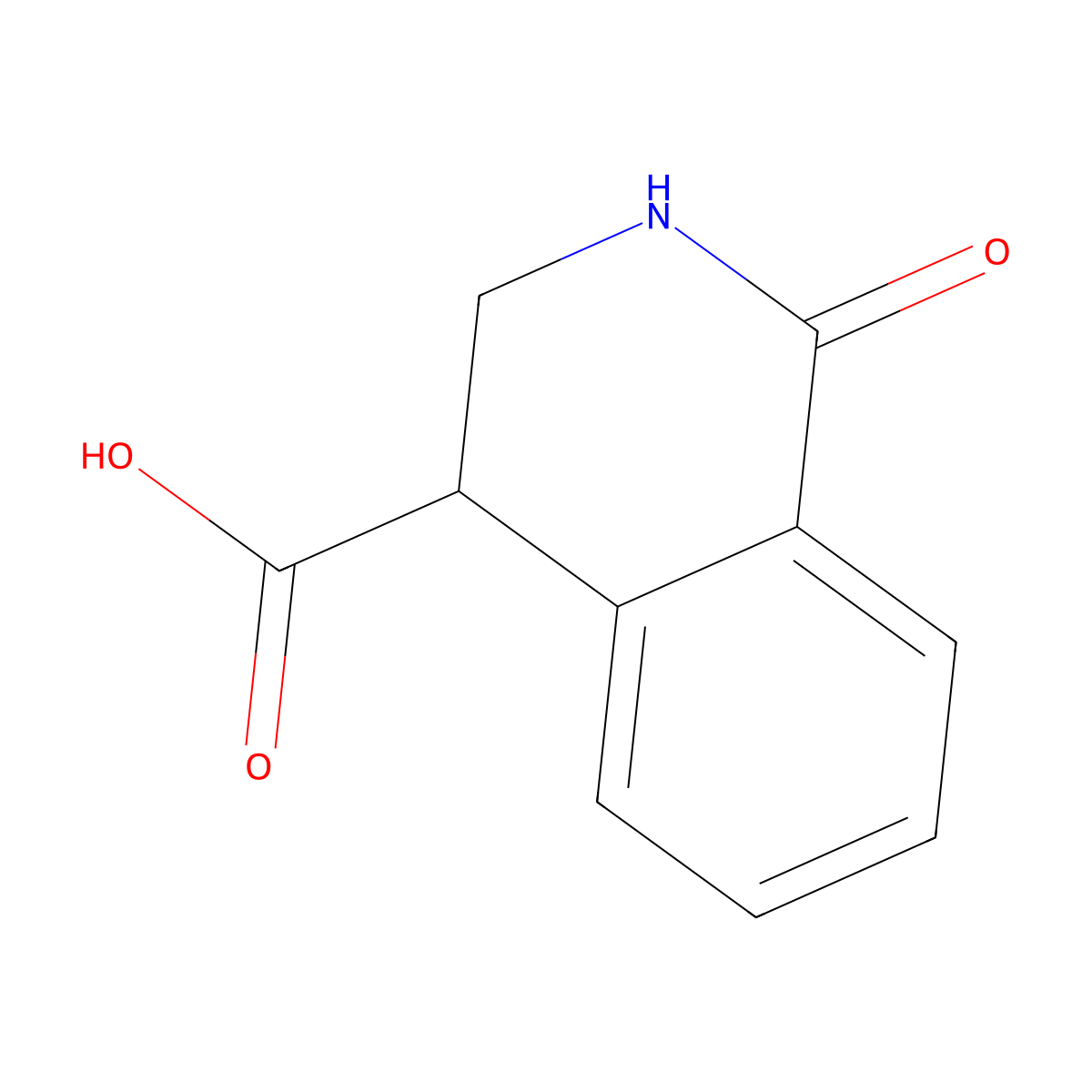 1-Oxo-1,2,3,4-tetrahydroisoquinoline-4-carboxylic acid molecular structure, CAS 101301-17-1