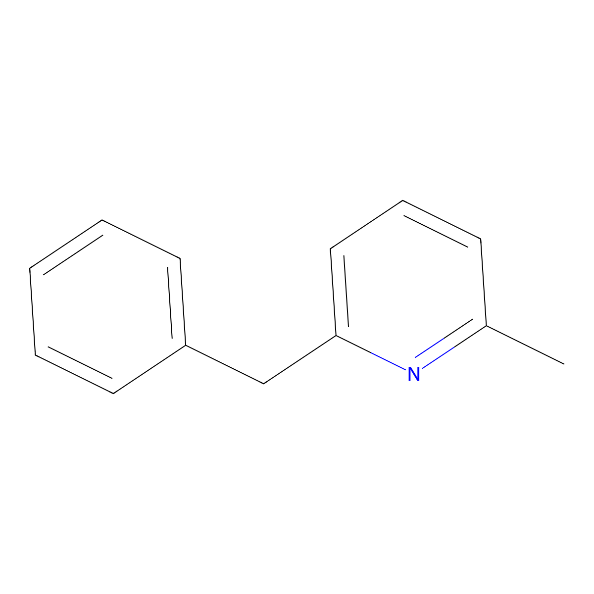 6-Benzyl-2-methylpyridine molecular structure, CAS 10131-46-1