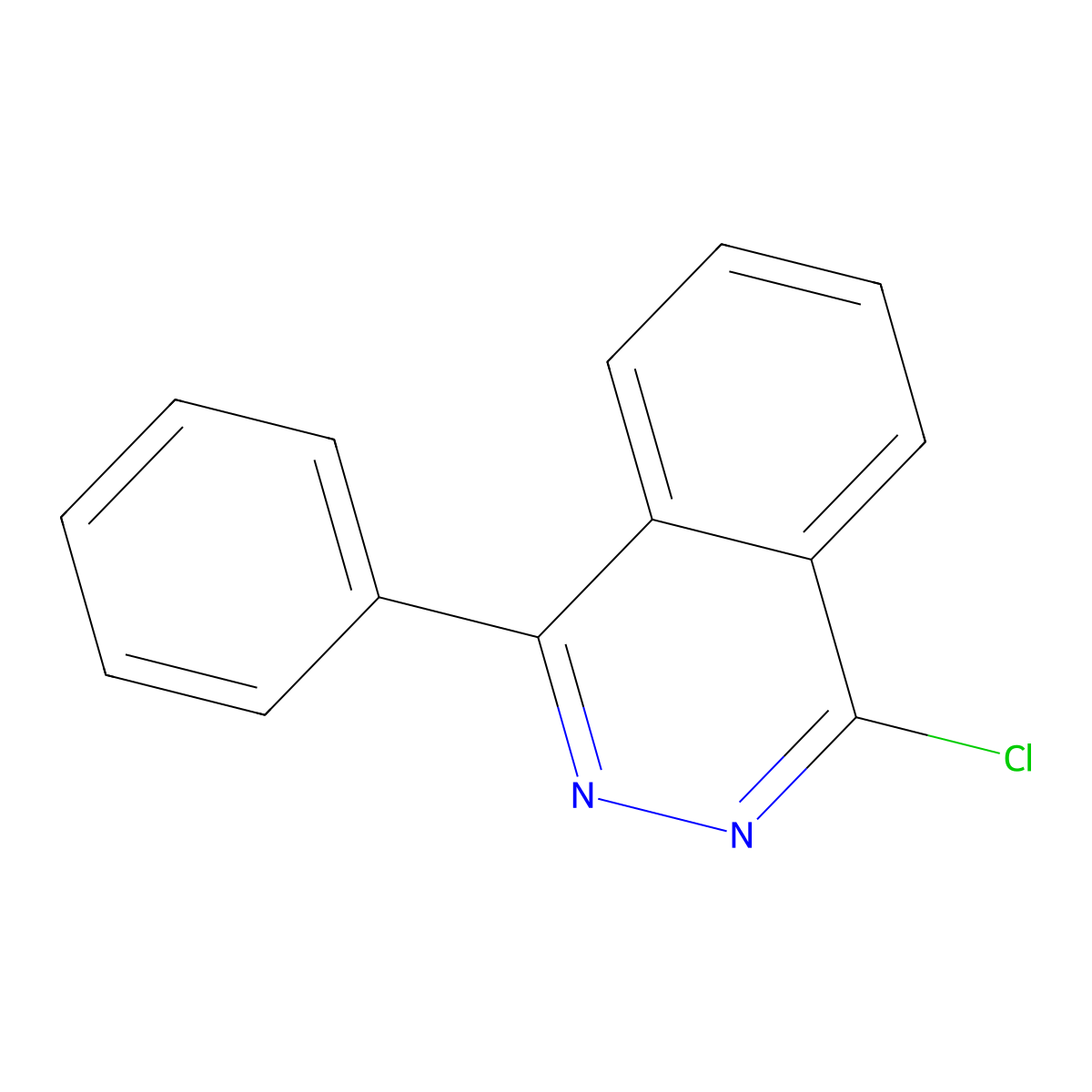 1-Chloro-4-phenylphthalazine molecular structure, CAS 10132-01-1