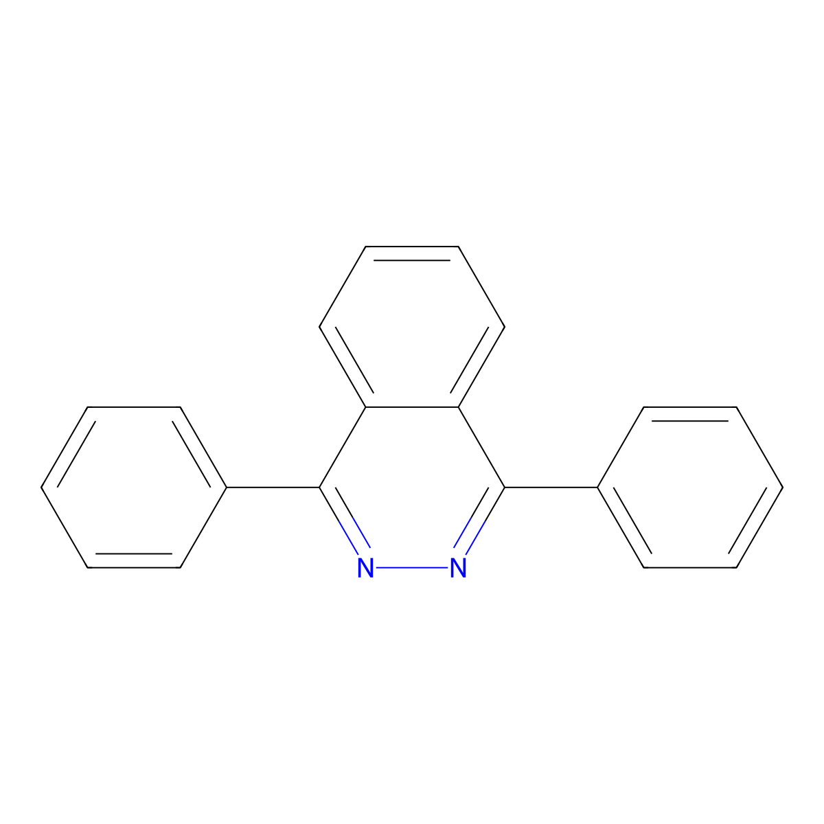 1,4-Bis(phenyl)phthalazine molecular structure, CAS 10132-05-5