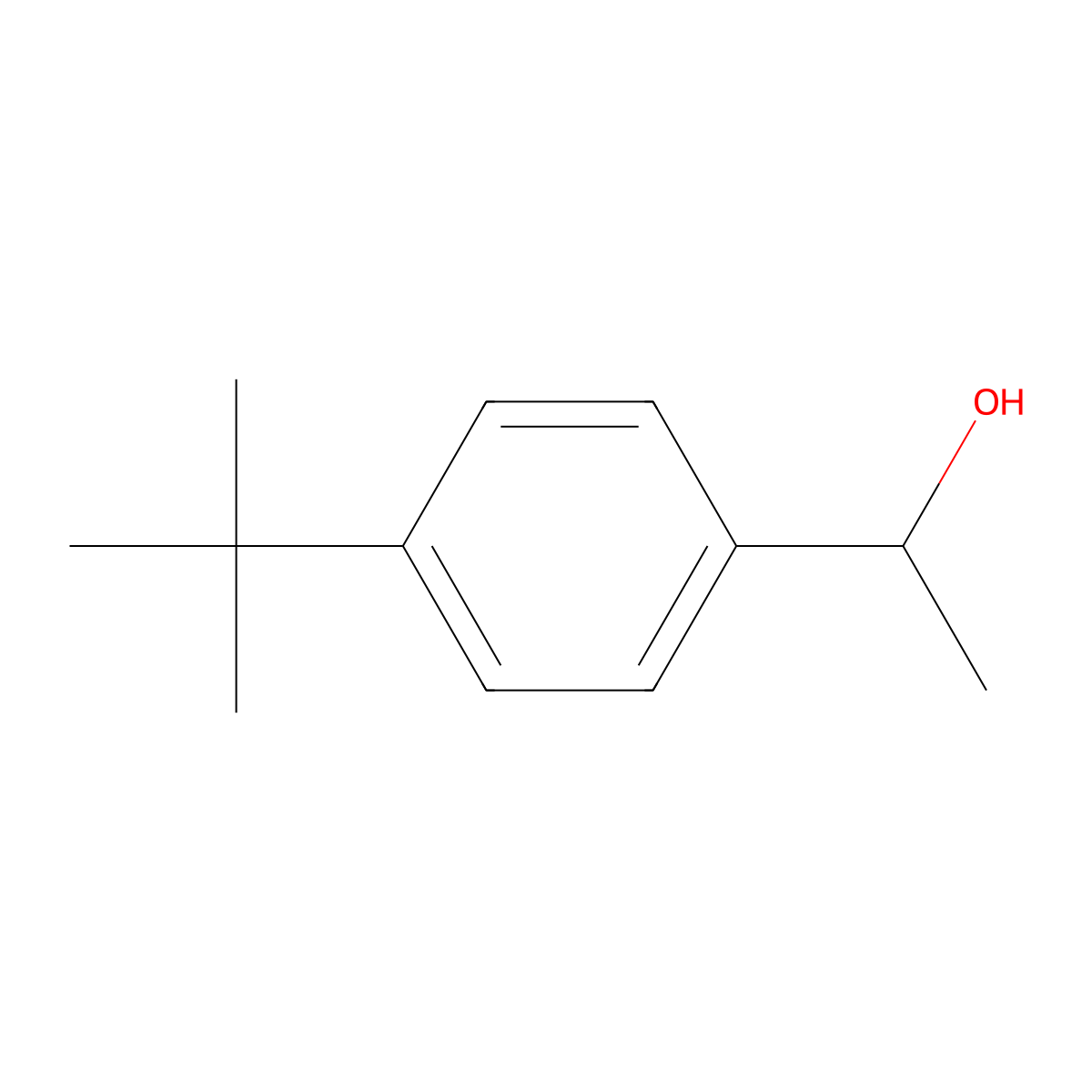 (1R)-1-(4-tert-butylphenyl)ethan-1-ol molecular structure, CAS 101325-12-6
