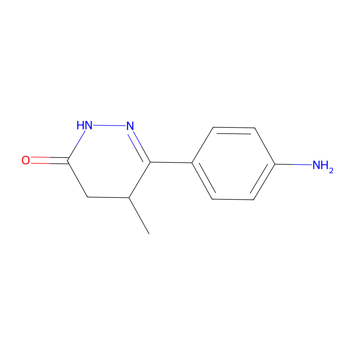 (R)-6-(4-Aminophenyl)-5-methyl-4,5-dihydropyridazin-3(2H)-one molecular structure, CAS 101328-85-2