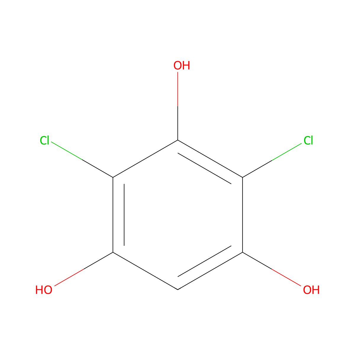 2,4-Dichlorobenzene-1,3,5-triol molecular structure, CAS 101328-98-7
