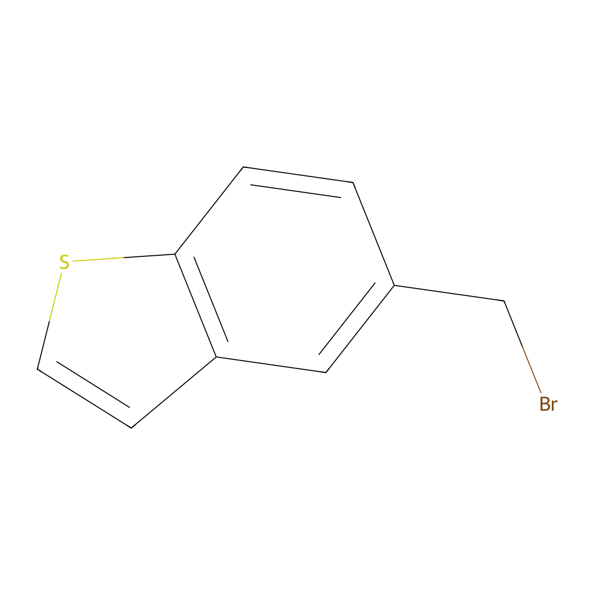 5-(Bromomethyl)benzo[b]thiophene molecular structure, CAS 10133-22-9