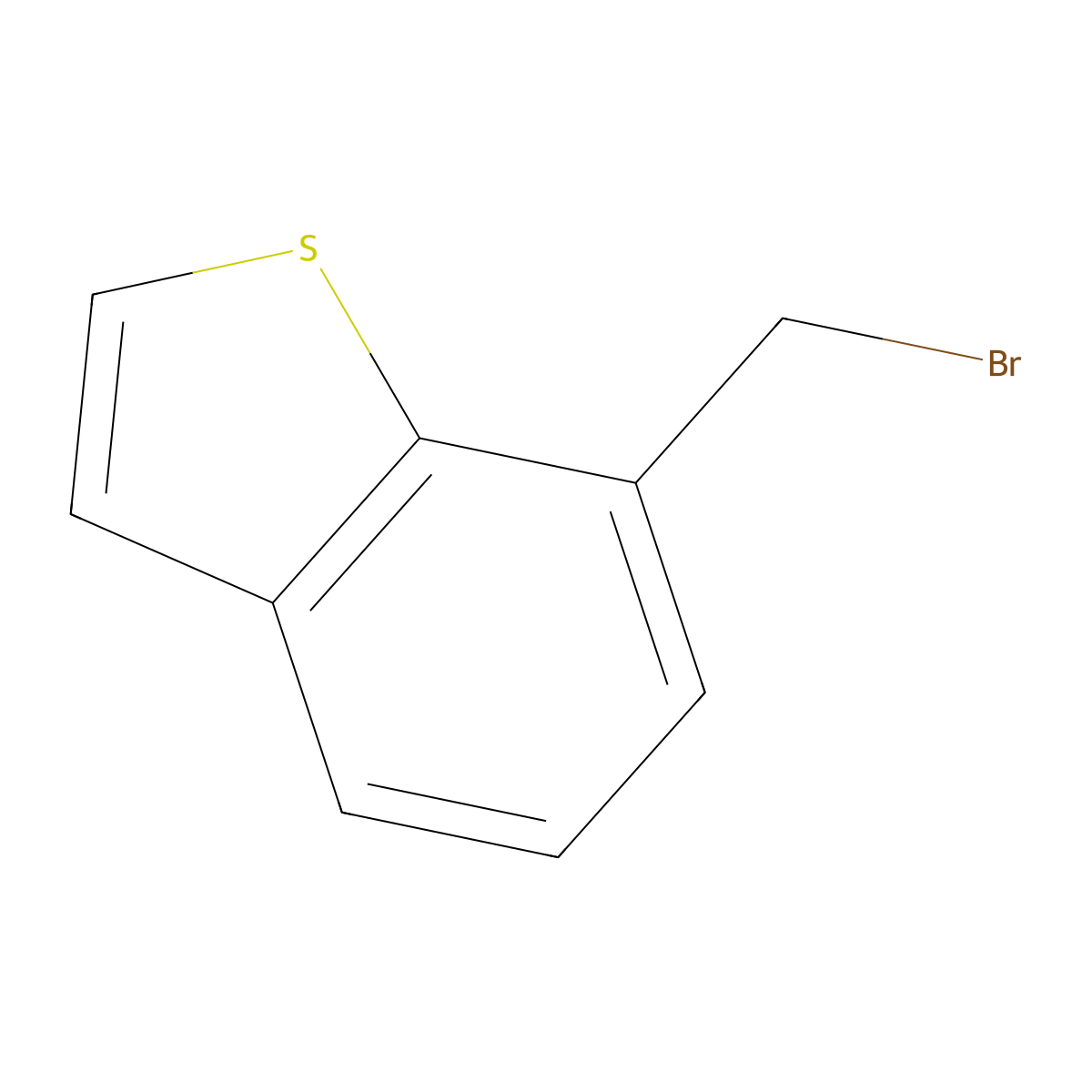 7-(Bromomethyl)-1-benzothiophene molecular structure, CAS 10133-24-1