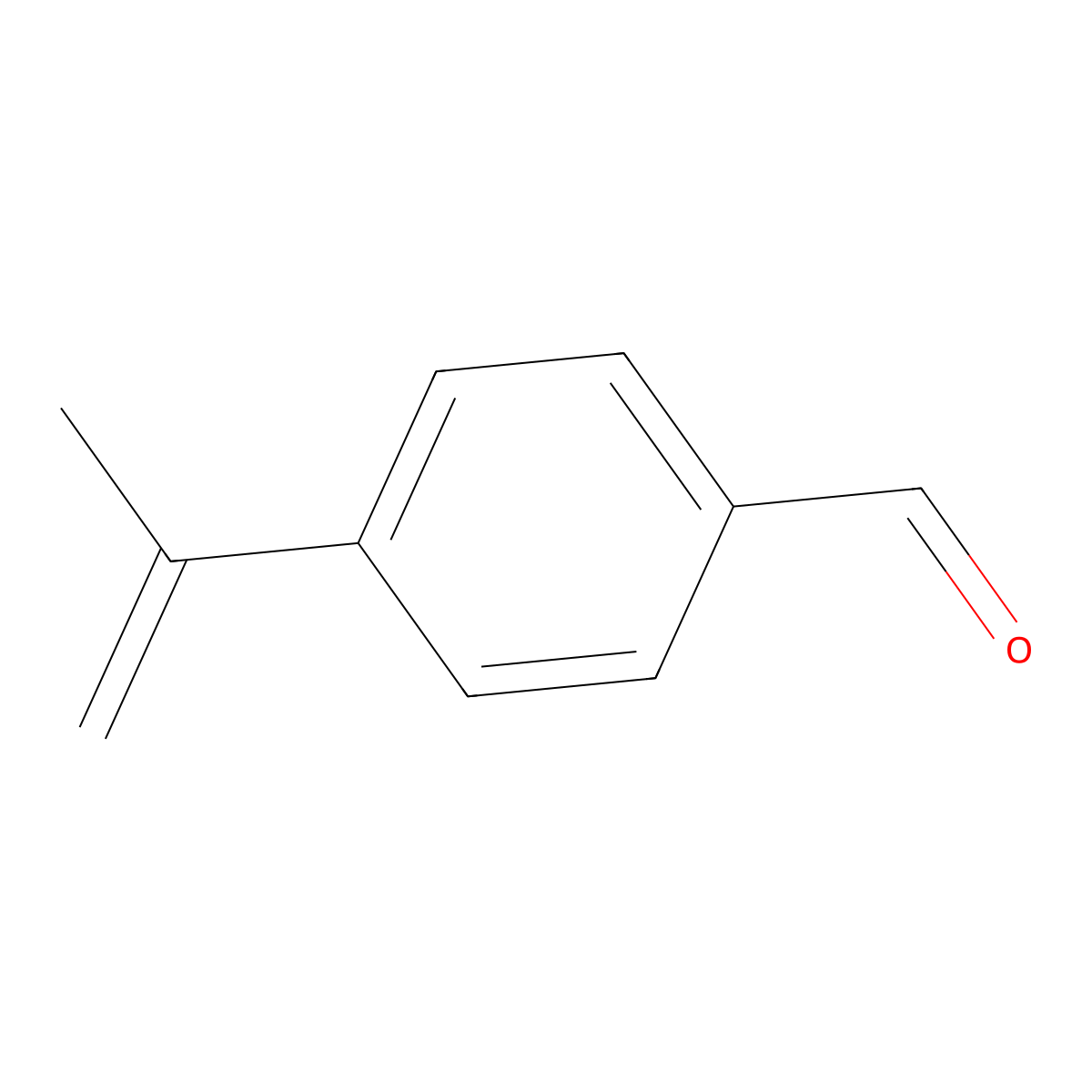 4-(Prop-1-en-2-yl)benzaldehyde molecular structure, CAS 10133-50-3