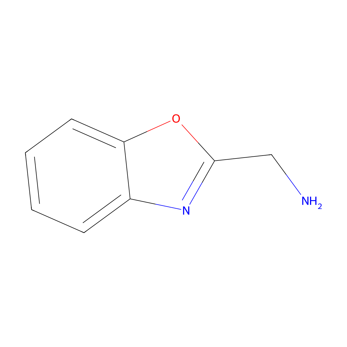 1-(1,3-Benzoxazol-2-yl)methanamine molecular structure, CAS 101333-98-6