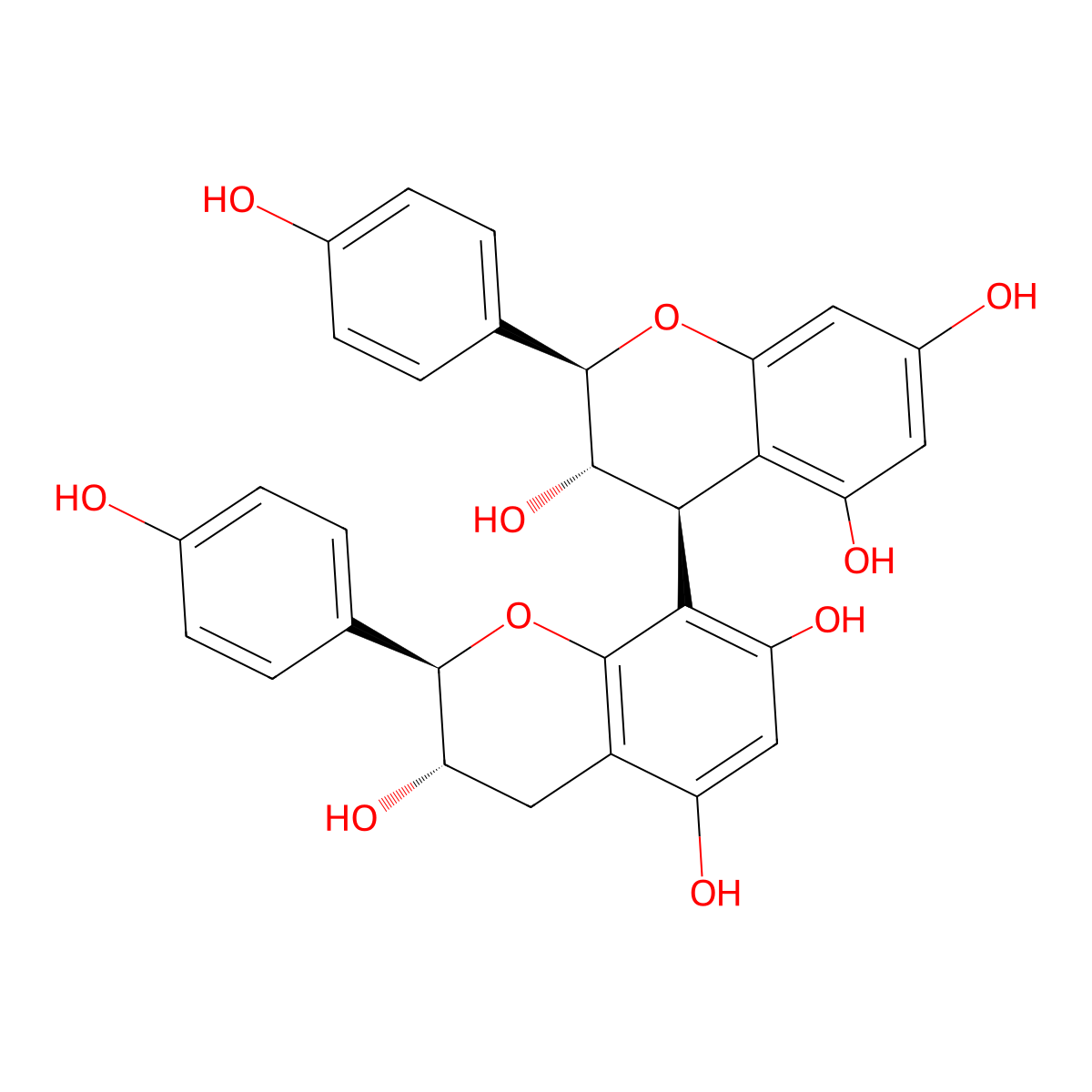 Afzelechin-(4alpha->8)-afzelchin molecular structure, CAS 101339-37-1