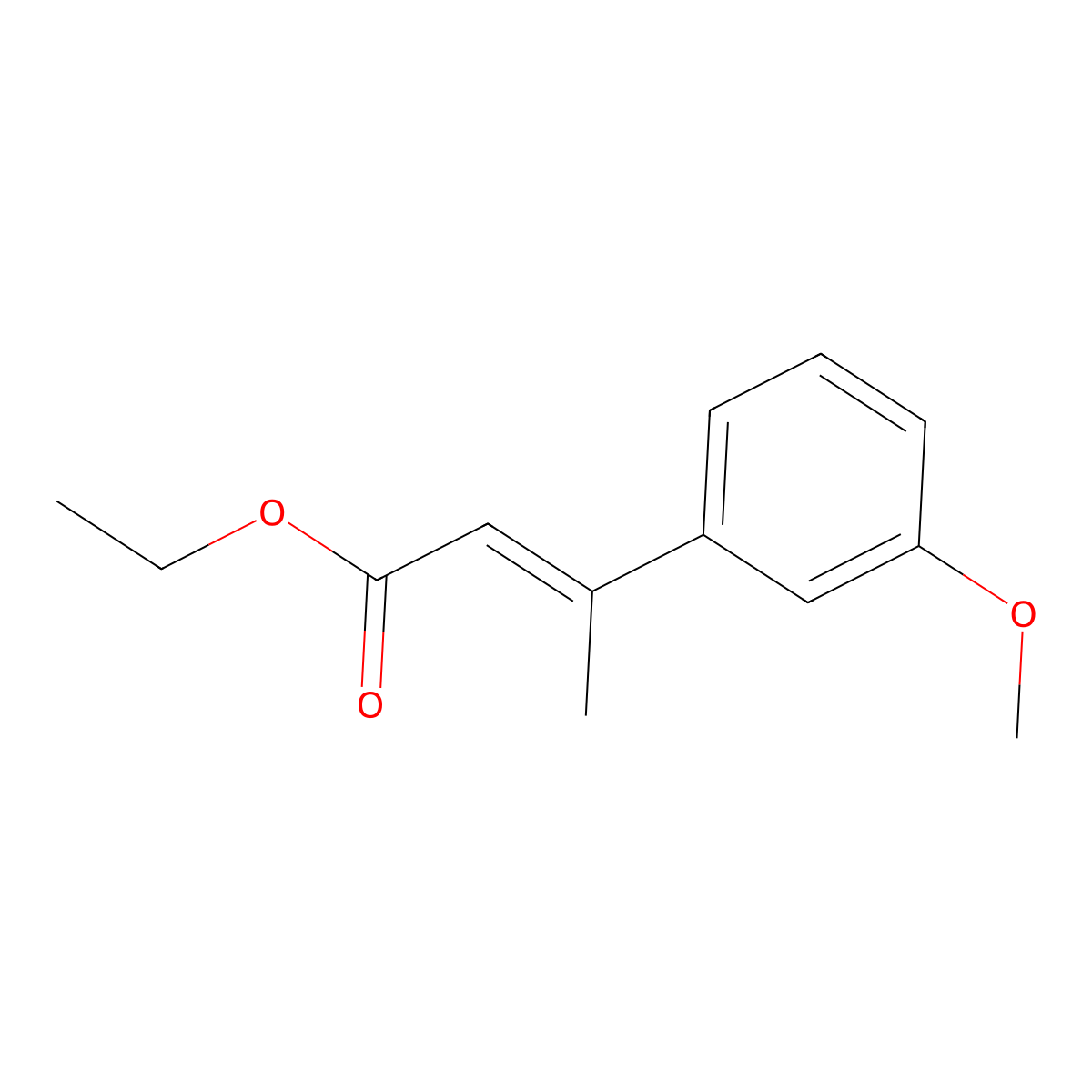 ethyl (2E)-3-(3-methoxyphenyl)but-2-enoate molecular structure, CAS 1013400-43-5