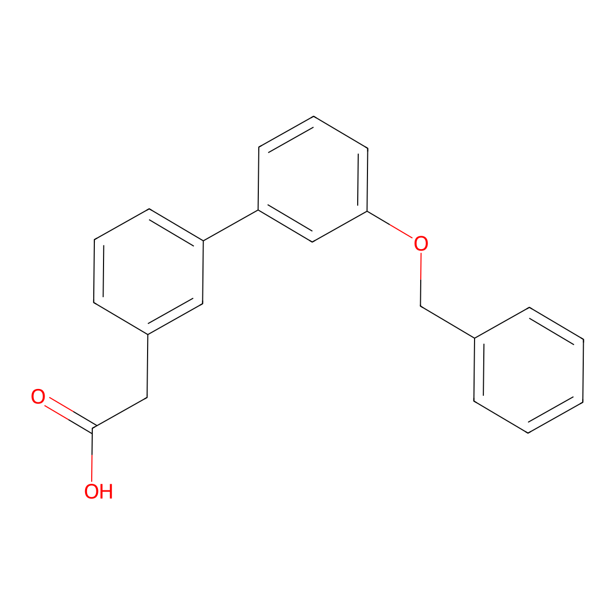 3-[3-(Benzyloxy)phenyl]phenylacetic acid molecular structure, CAS 1013405-79-2