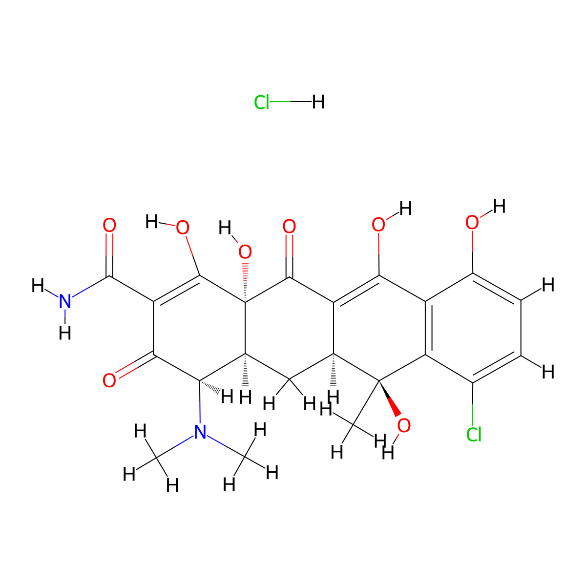 4-epi-Chlortetracycline Hydrochloride molecular structure, CAS 101342-45-4