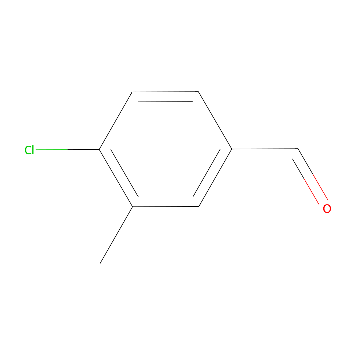 4-Chloro-3-methylbenzaldehyde molecular structure, CAS 101349-71-7