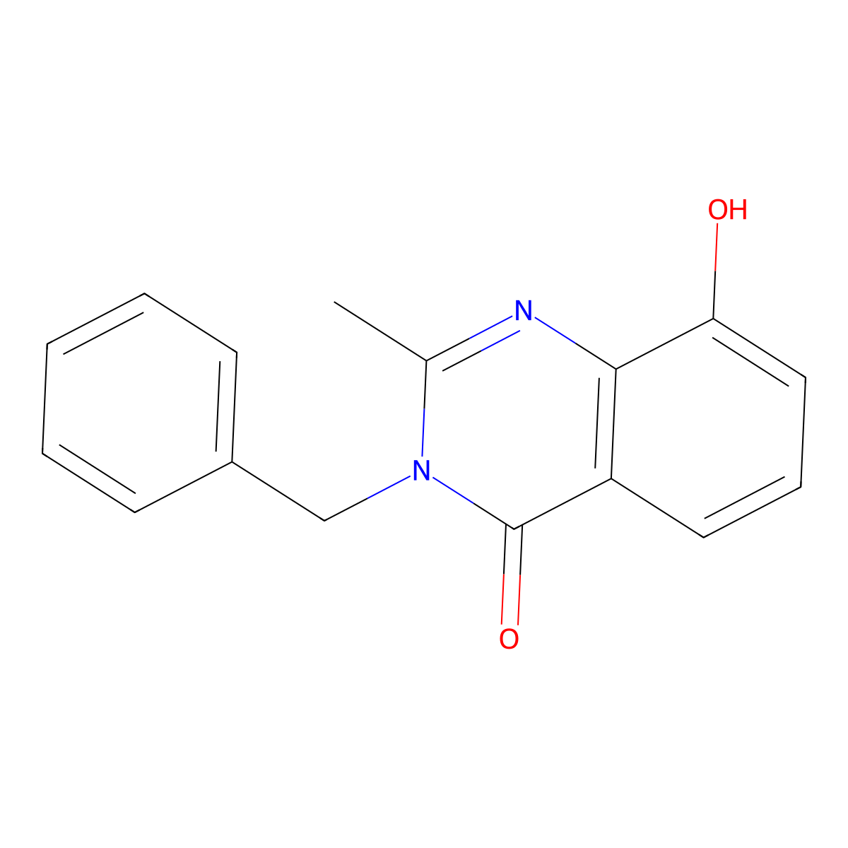 3-Benzyl-8-hydroxy-2-methylquinazolin-4-one molecular structure, CAS 101350-81-6