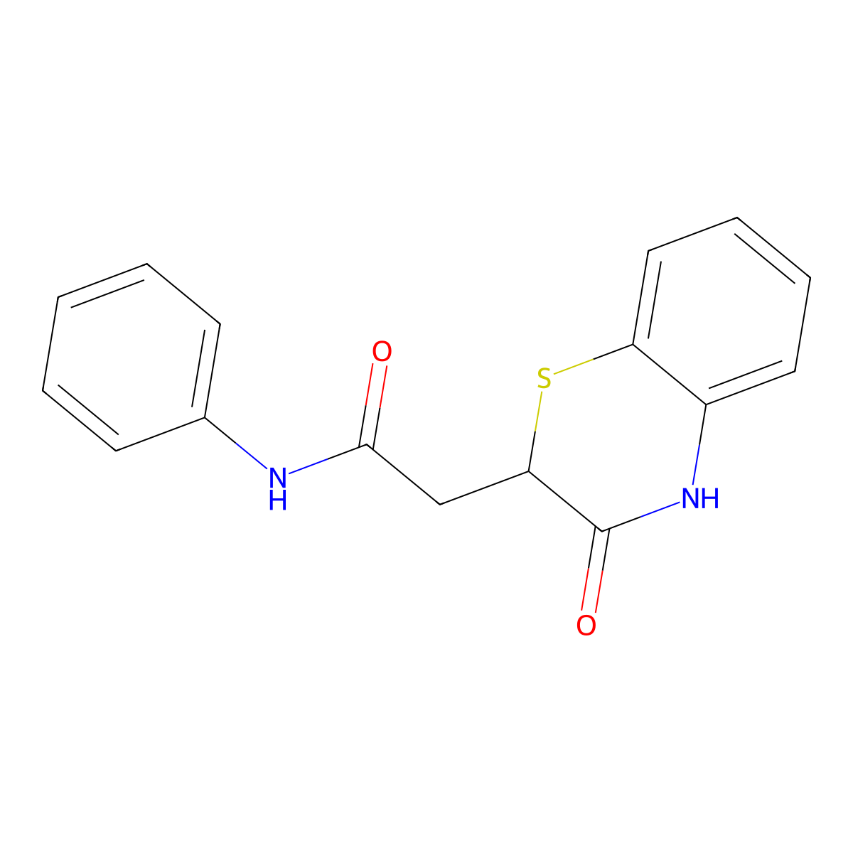 2-(3-Hydroxy-2H-1,4-benzothiazin-2-yl)-N-phenylethanimidic acid molecular structure, CAS 101350-88-3