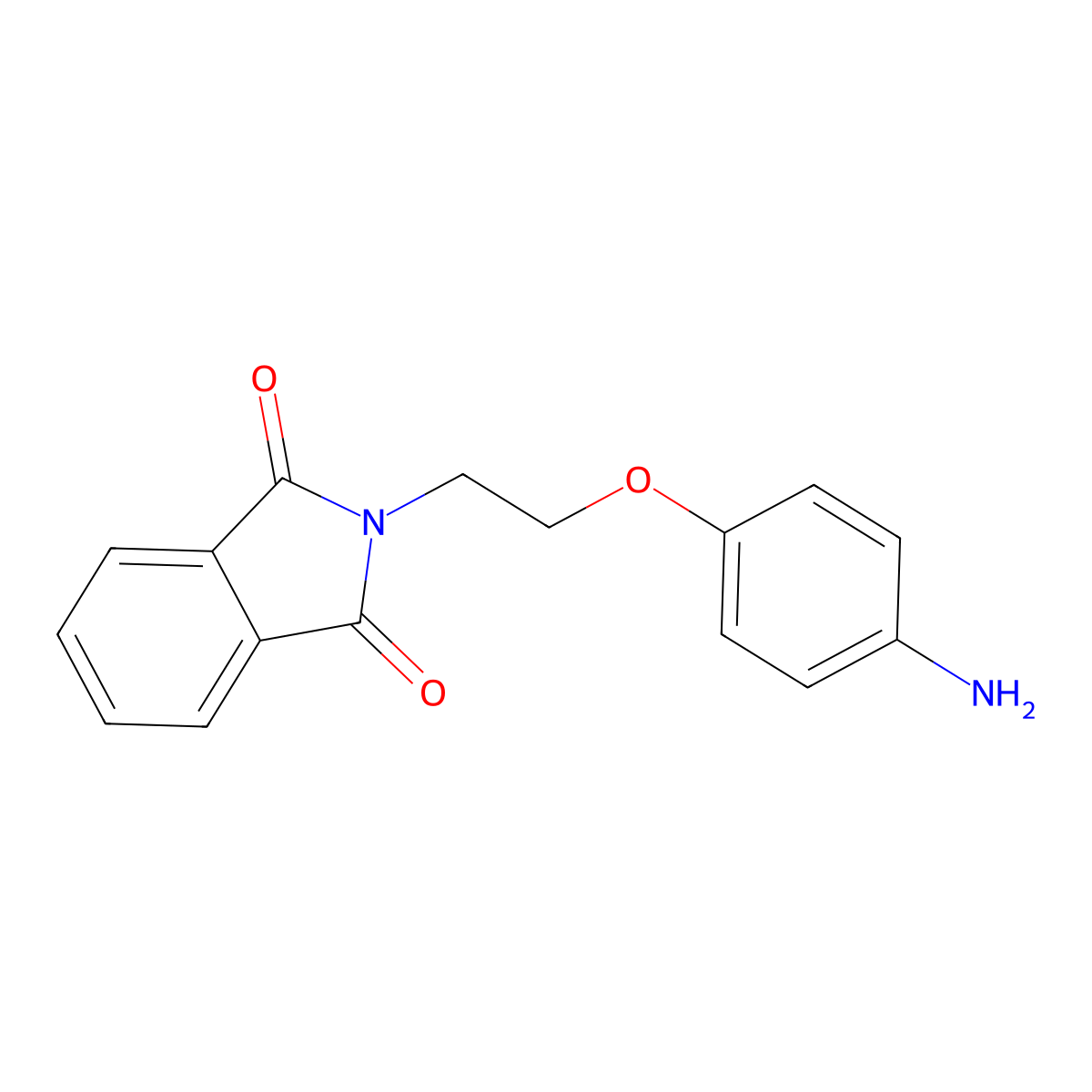1H-Isoindole-1,3(2H)-dione, 2-[2-(4-aminophenoxy)ethyl]- molecular structure, CAS 101351-09-1