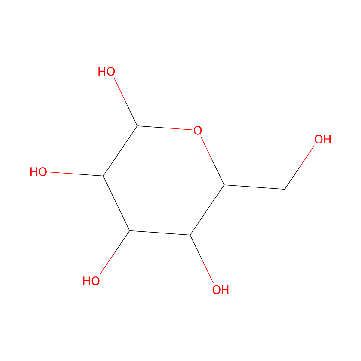 alpha-D-Mannopyranose molecular structure, CAS 101357-35-1